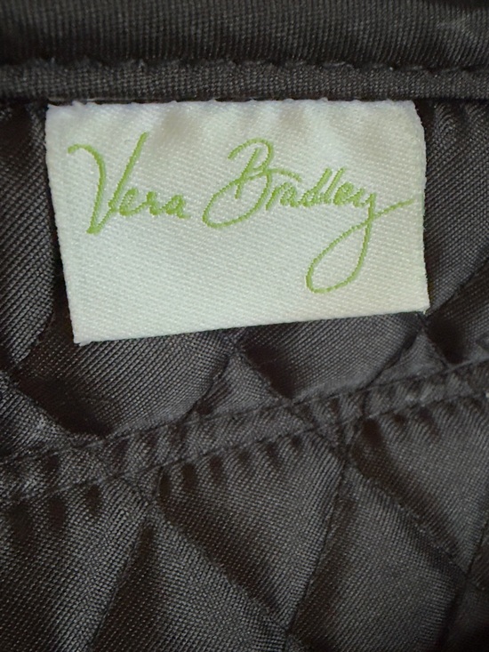 Vera Bradley Black and White Quilted Midnight Floral Paisley Backpack main image 4